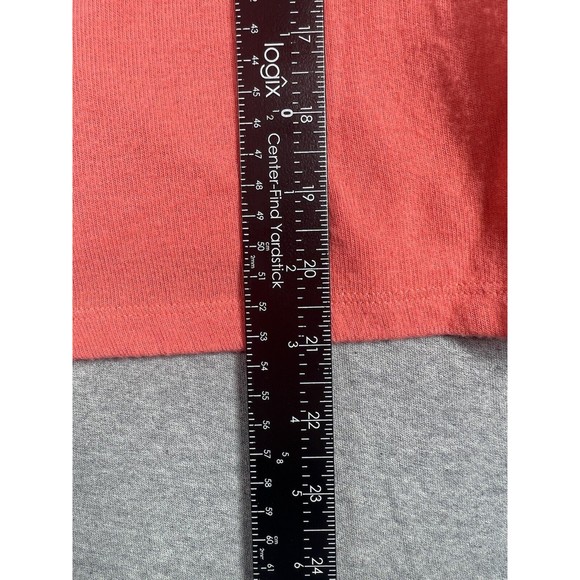 Michael stars sweater coral pink size small pullover crew neck lightweight - Picture 2 of 5